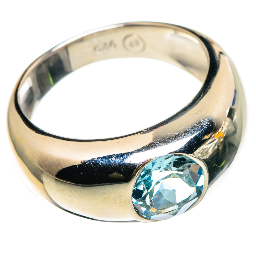 Blue Topaz Rings handcrafted by Anasilvercos - RING86830