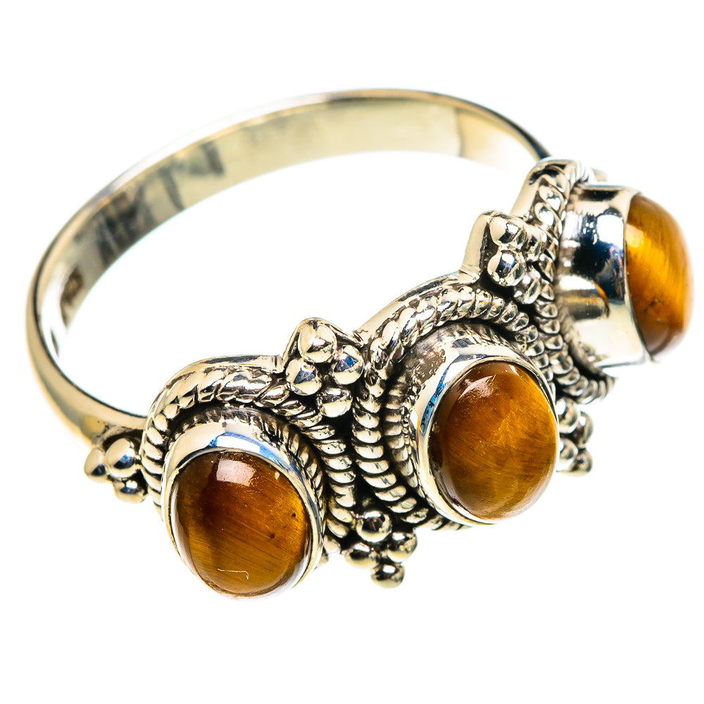 Tiger Eye Rings handcrafted by Anasilvercos - RING86834