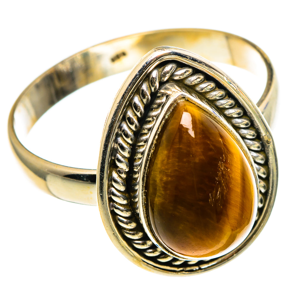 Tiger Eye Rings handcrafted by Anasilvercos - RING86837 - Photo 2