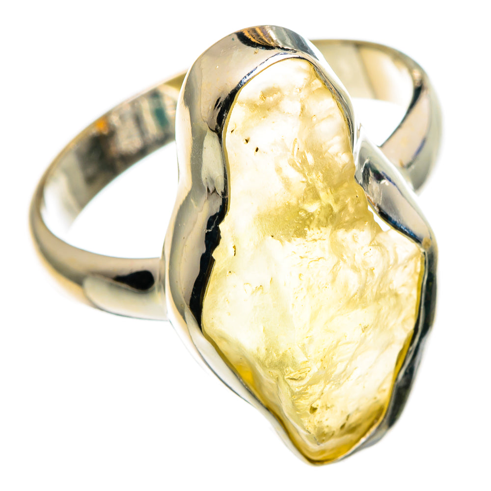 Libyan Desert Glass Rings handcrafted by Anasilvercos - RING86840