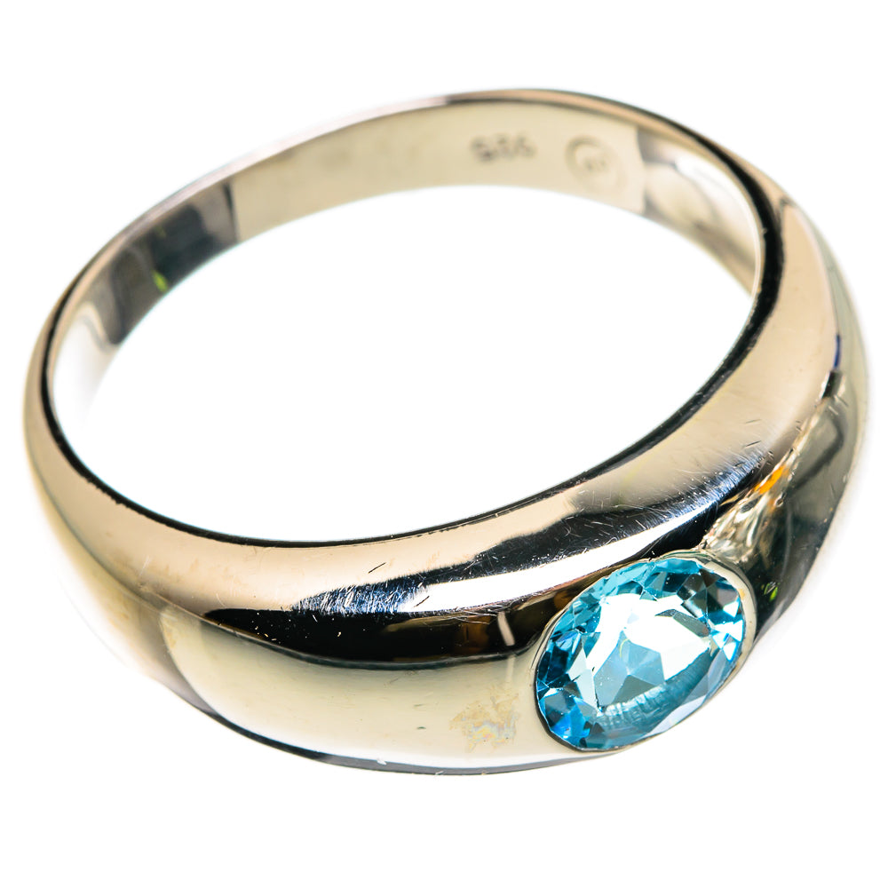 Blue Topaz Rings handcrafted by Anasilvercos - RING86857