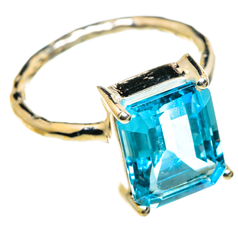 Blue Topaz Rings handcrafted by Anasilvercos - RING86858