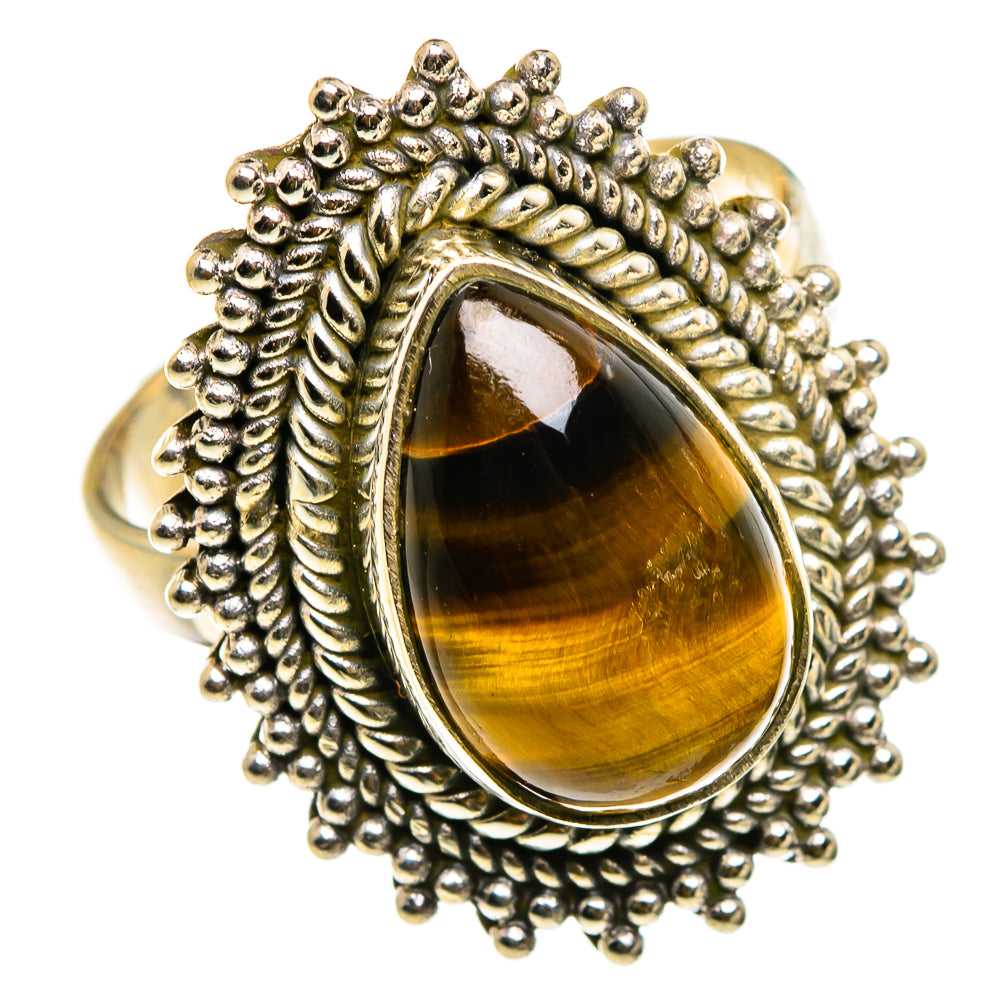 Tiger Eye Rings handcrafted by Anasilvercos - RING86867