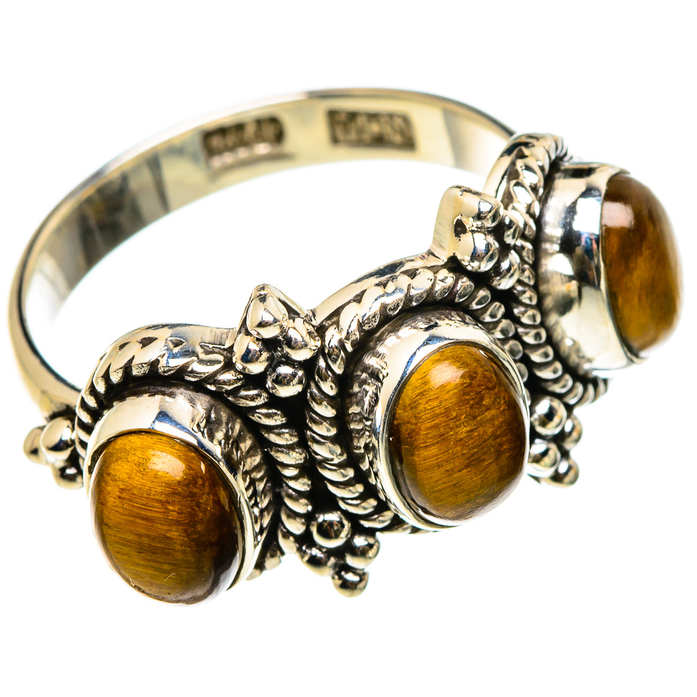 Tiger Eye Rings handcrafted by Anasilvercos - RING86869