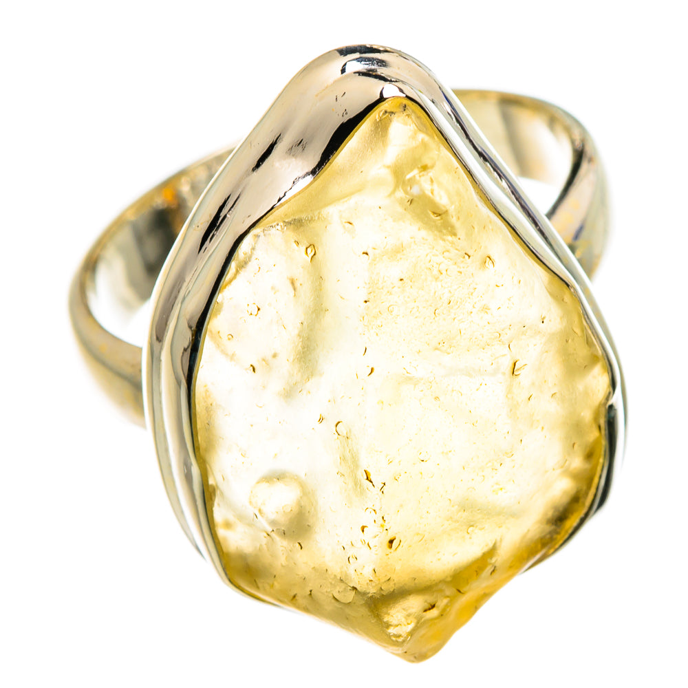 Libyan Desert Glass Rings handcrafted by Anasilvercos - RING86870