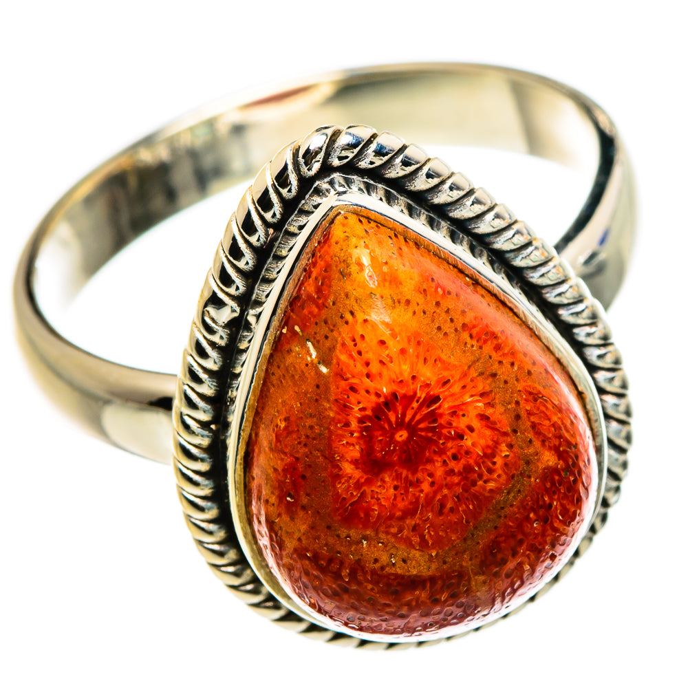 Sponge Coral Rings handcrafted by Anasilvercos - RING86871