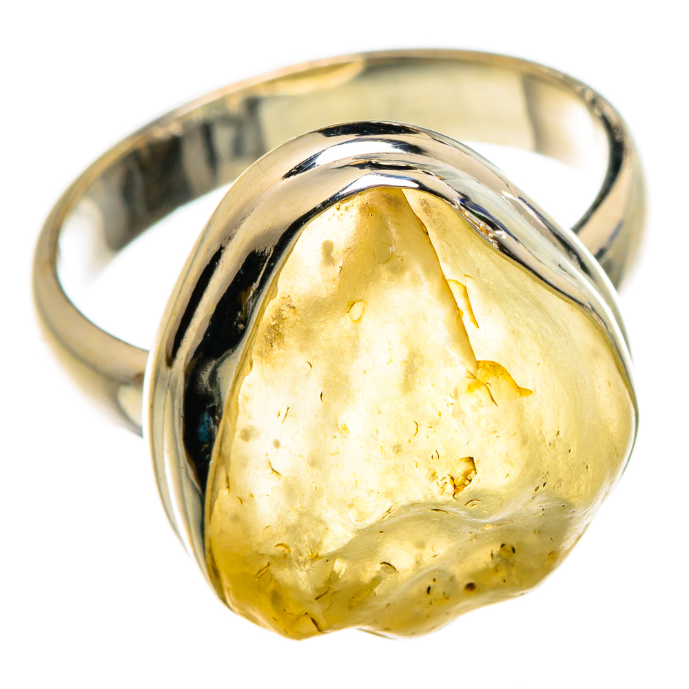 Libyan Desert Glass Rings handcrafted by Anasilvercos - RING86872