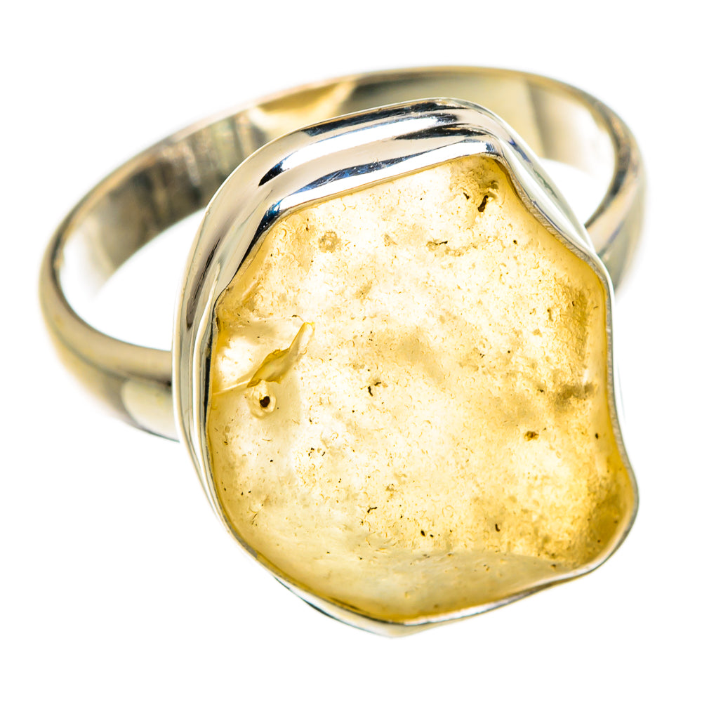 Libyan Desert Glass Rings handcrafted by Anasilvercos - RING86873