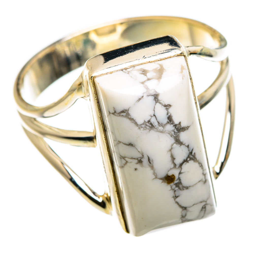 Howlite Rings handcrafted by Anasilvercos - RING86882
