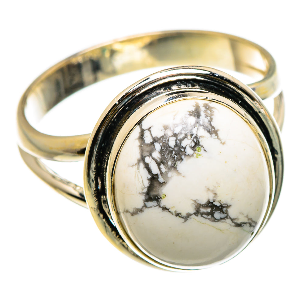 Howlite Rings handcrafted by Anasilvercos - RING86883