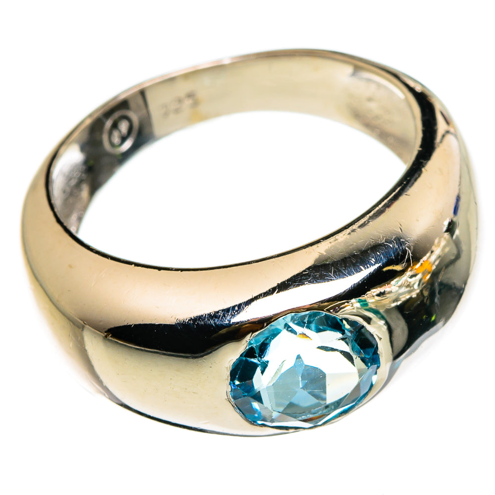 Blue Topaz Rings handcrafted by Anasilvercos - RING86892