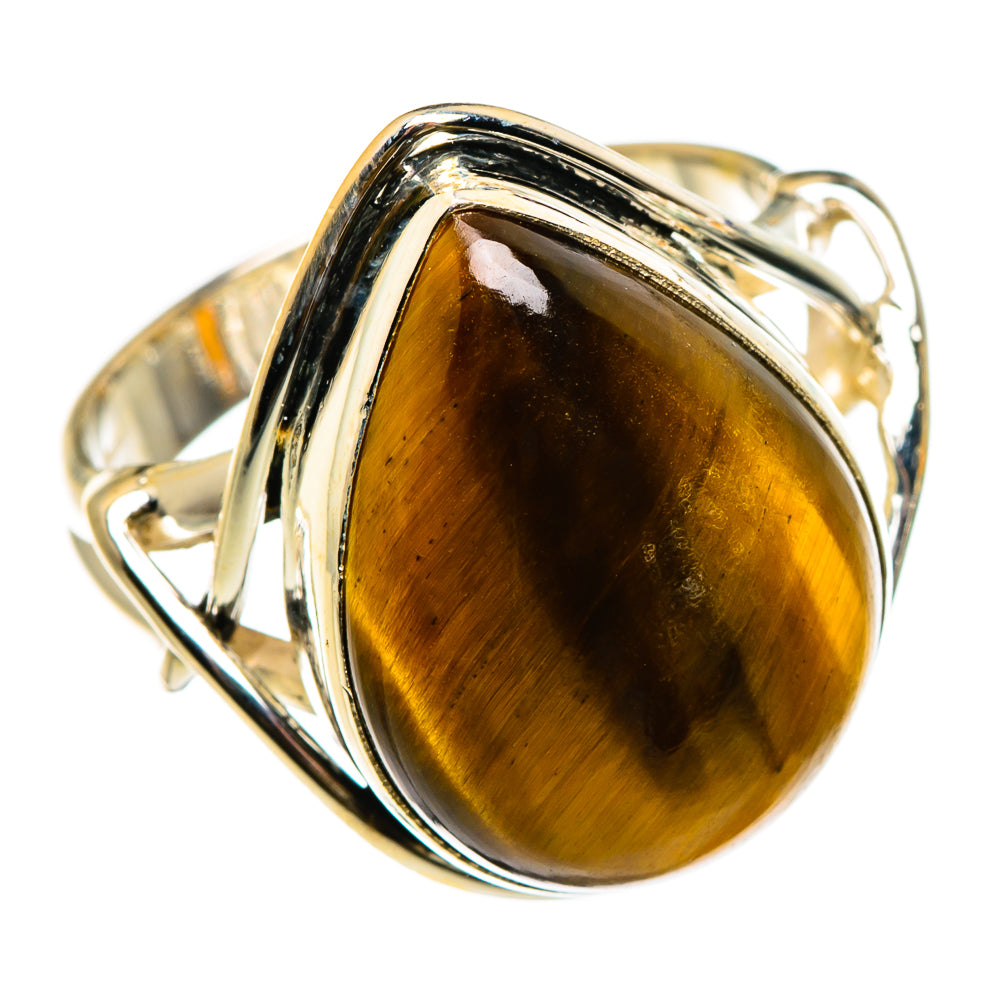 Tiger Eye Rings handcrafted by Anasilvercos - RING86898