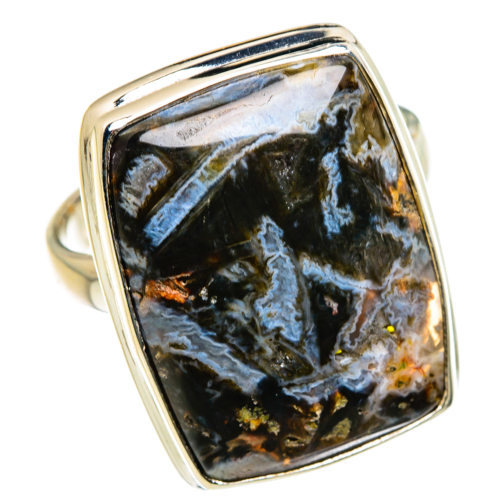 Turkish Tube Agate Rings handcrafted by Anasilvercos - RING86902