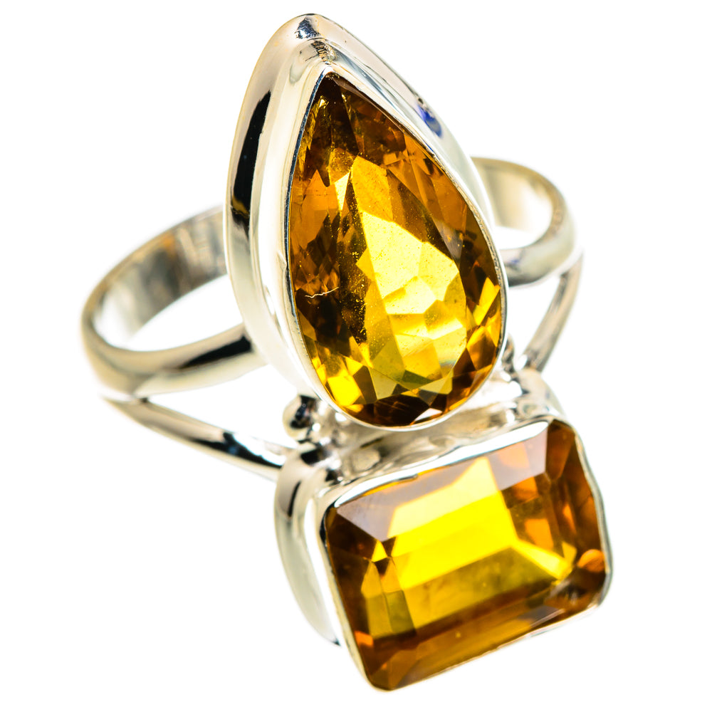 Mandarin Citrine Rings handcrafted by Anasilvercos - RING86905