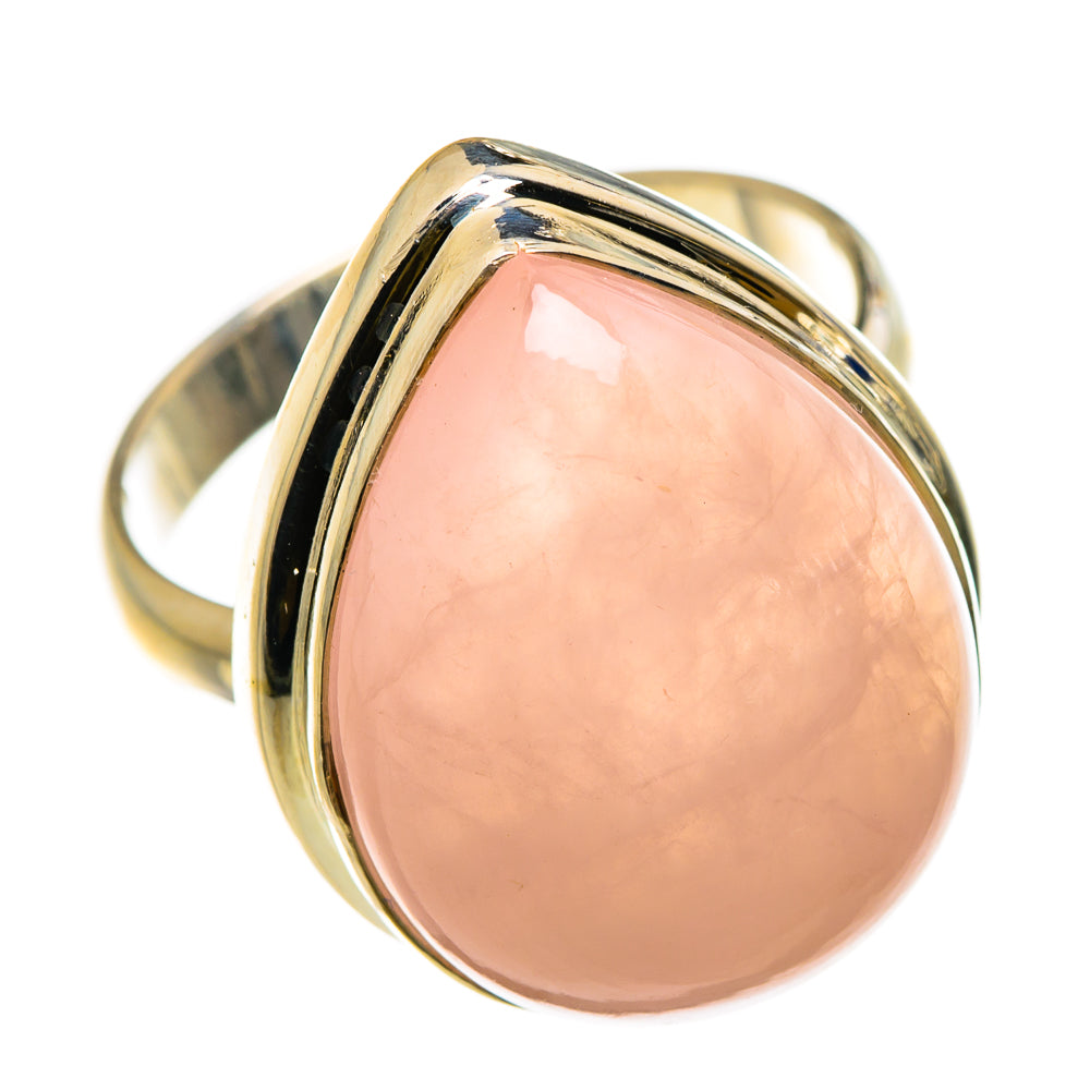 Rose Quartz Rings handcrafted by Anasilvercos - RING86910