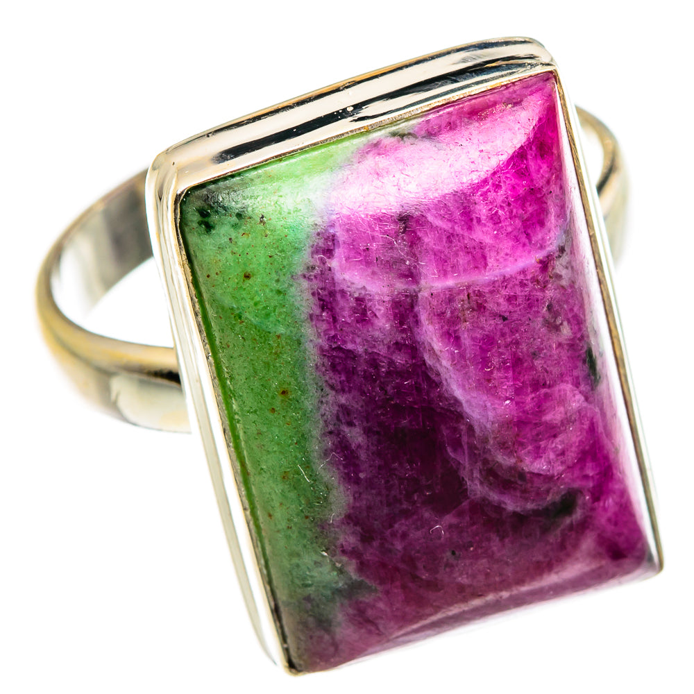 Ruby Zoisite Rings handcrafted by Anasilvercos - RING86916