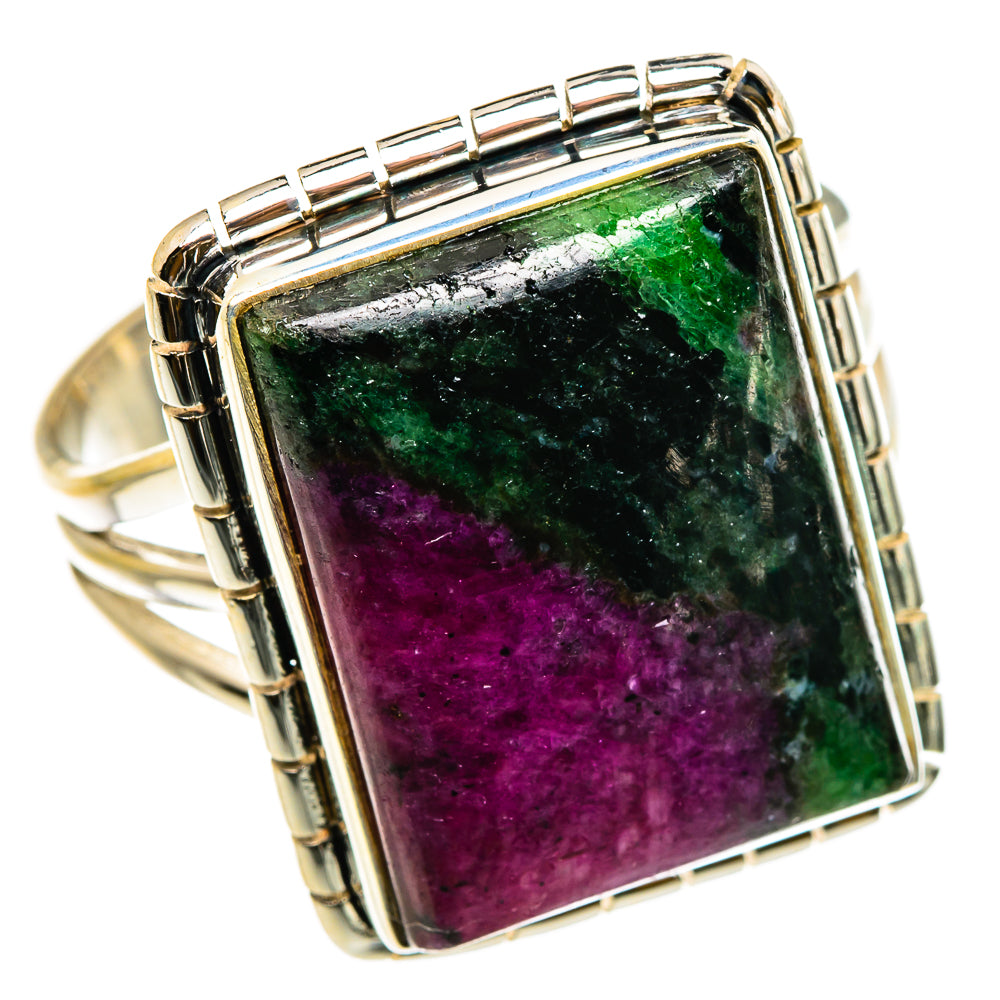 Ruby Zoisite Rings handcrafted by Anasilvercos - RING86917