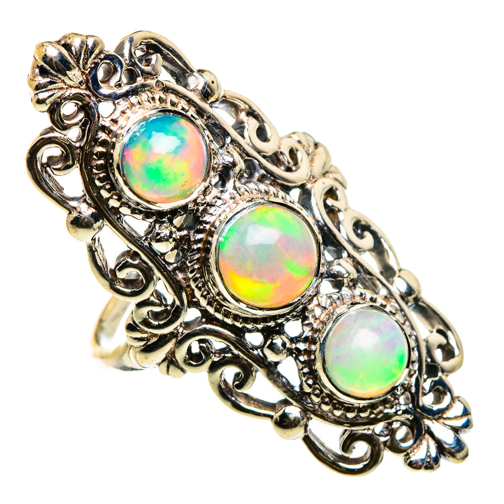 Ethiopian Opal Rings handcrafted by Anasilvercos - RING86918