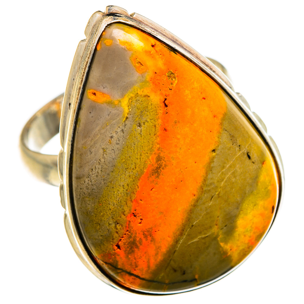 Bumble Bee Jasper Rings handcrafted by Anasilvercos - RING86921