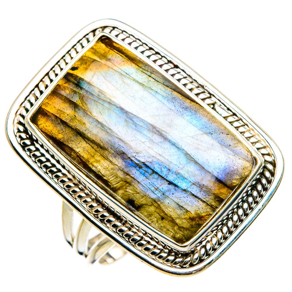 Labradorite Rings handcrafted by Anasilvercos - RING86926