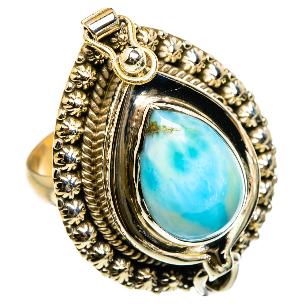 Larimar Rings handcrafted by Anasilvercos - RING86935