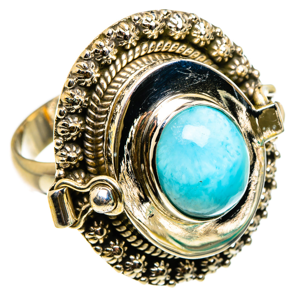 Larimar Rings handcrafted by Anasilvercos - RING86936