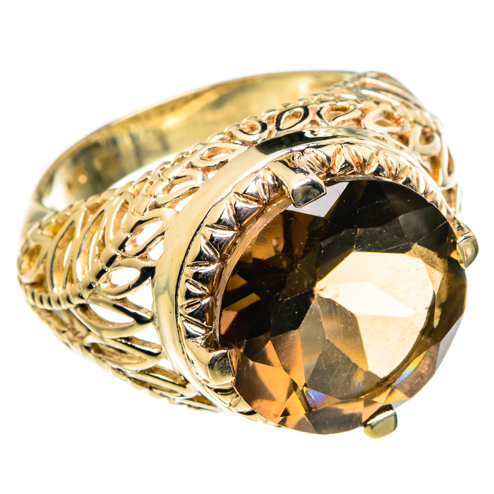 Smoky Quartz Rings handcrafted by Anasilvercos - RING86943