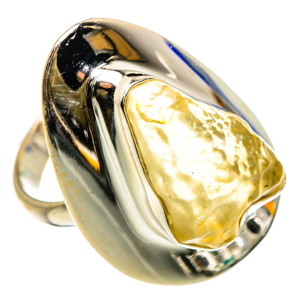 Libyan Desert Glass Rings handcrafted by Anasilvercos - RING86949