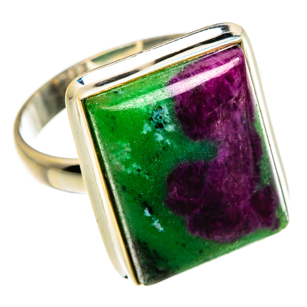 Ruby Zoisite Rings handcrafted by Anasilvercos - RING86961