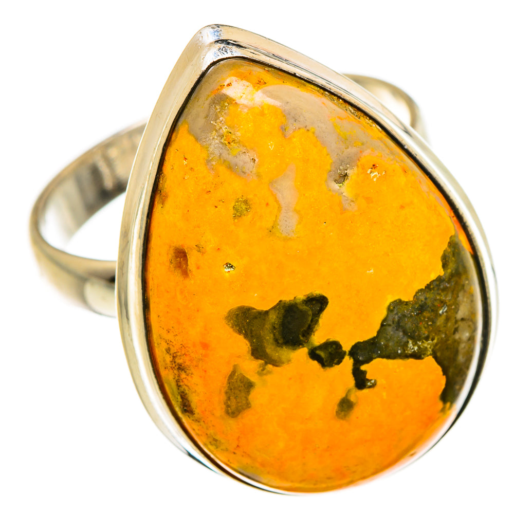 Bumble Bee Jasper Rings handcrafted by Anasilvercos - RING86965