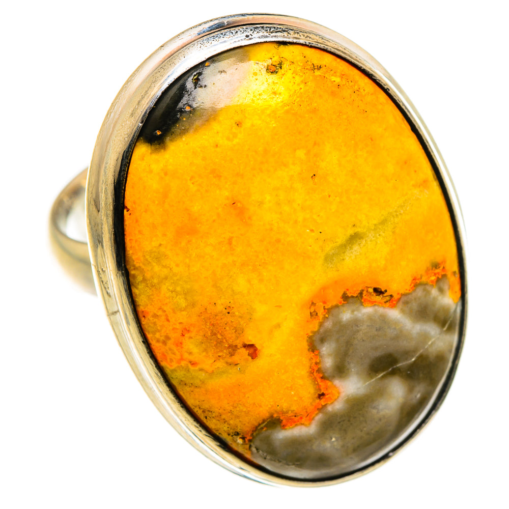Bumble Bee Jasper Rings handcrafted by Anasilvercos - RING86968