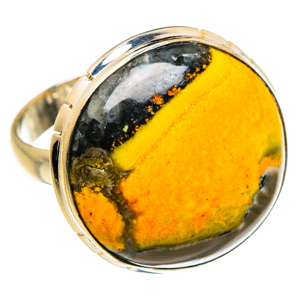 Bumble Bee Jasper Rings handcrafted by Anasilvercos - RING86969
