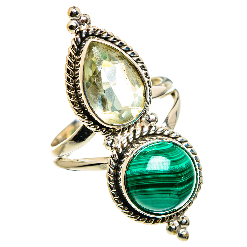 Malachite Rings handcrafted by Anasilvercos - RING86984