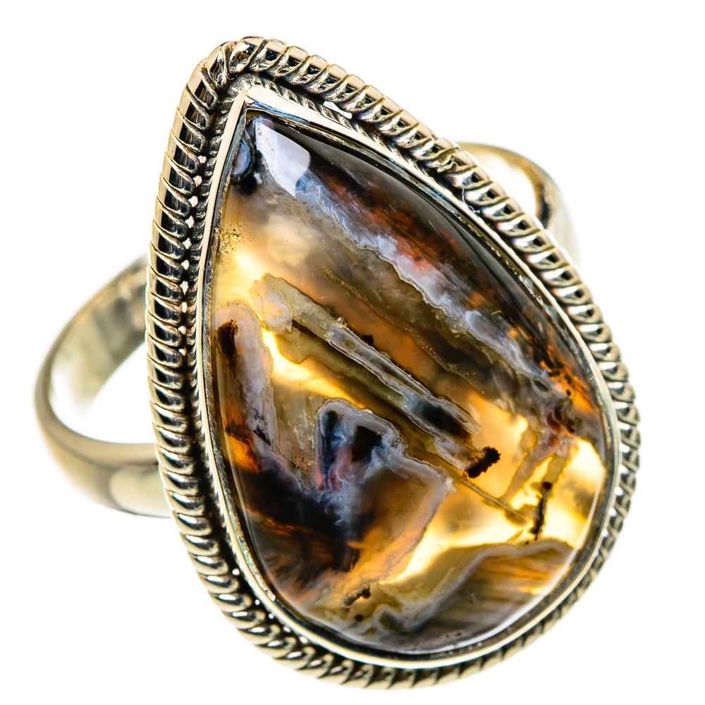Turkish Tube Agate Rings handcrafted by Anasilvercos - RING86989