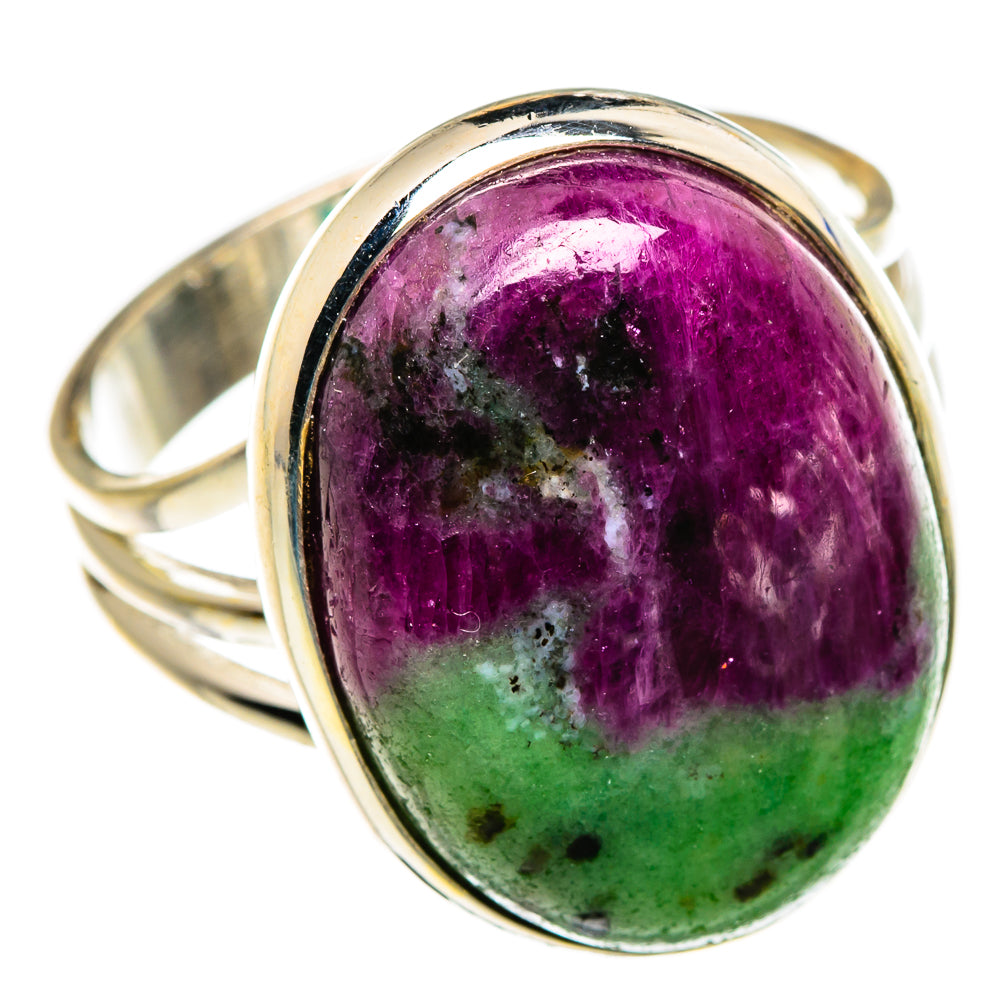 Ruby Zoisite Rings handcrafted by Anasilvercos - RING87000