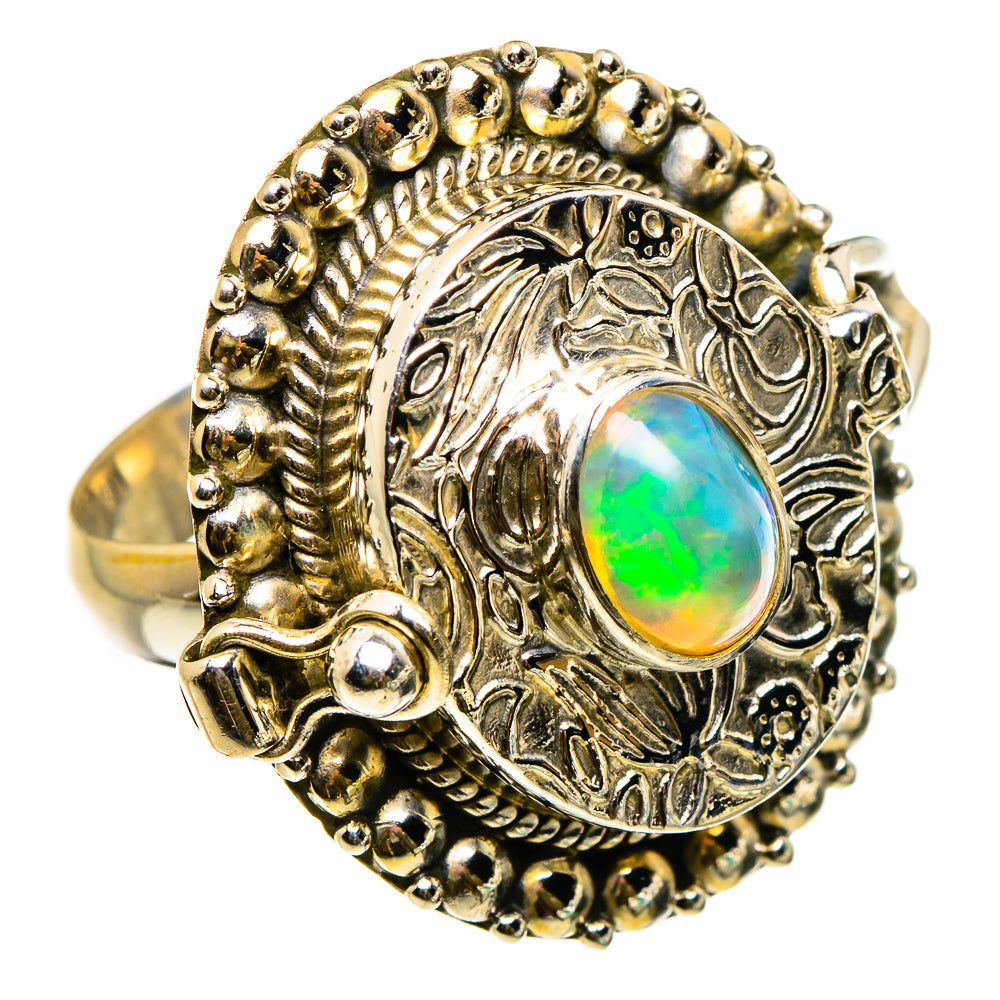 Ethiopian Opal Rings handcrafted by Anasilvercos - RING87002