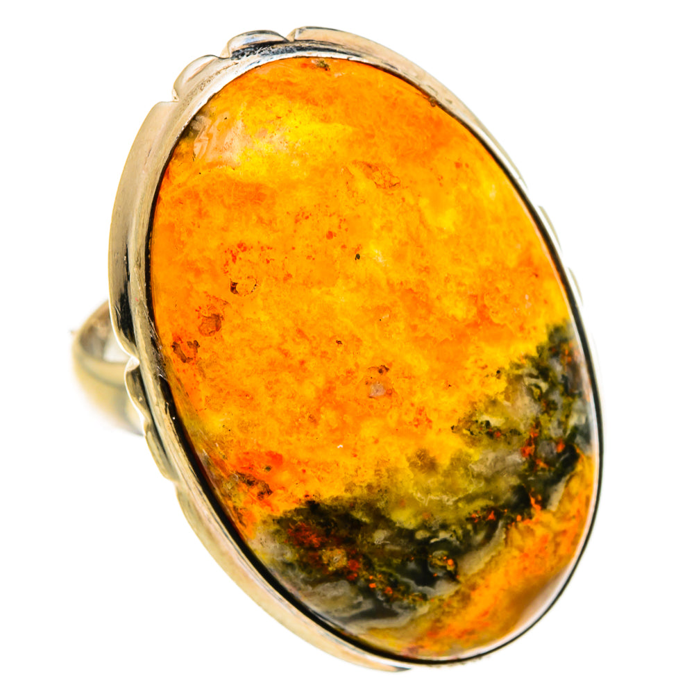 Bumble Bee Jasper Rings handcrafted by Anasilvercos - RING87004