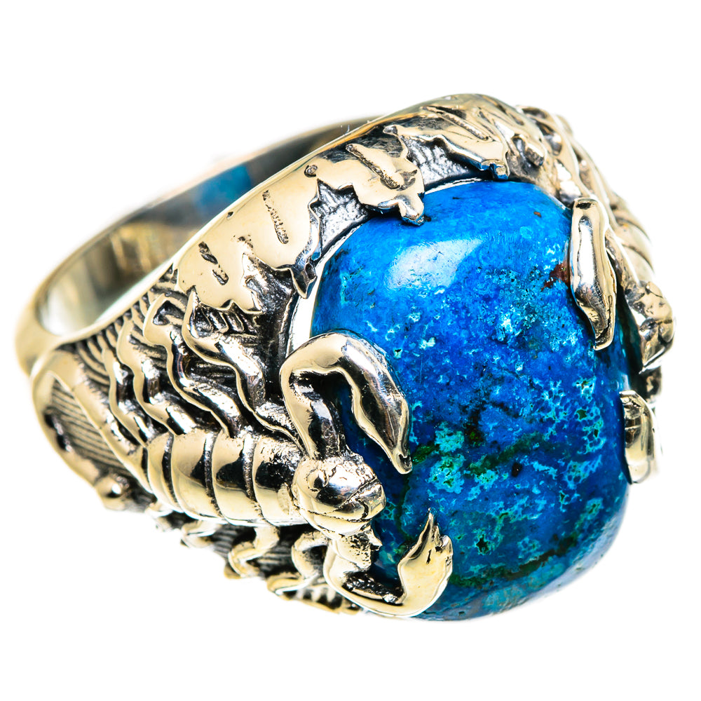 Chrysocolla Rings handcrafted by Anasilvercos - RING87009