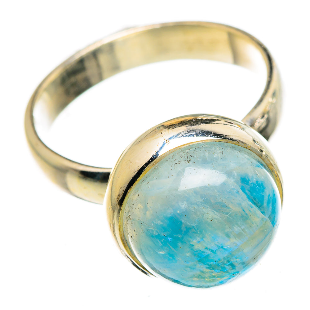 Rainbow Moonstone Rings handcrafted by Anasilvercos - RING87017