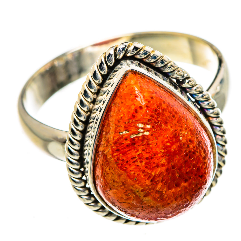 Sponge Coral Rings handcrafted by Anasilvercos - RING87020