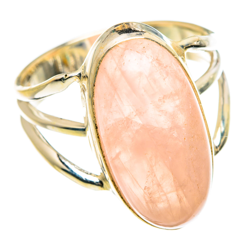 Rose Quartz Rings handcrafted by Anasilvercos - RING87062