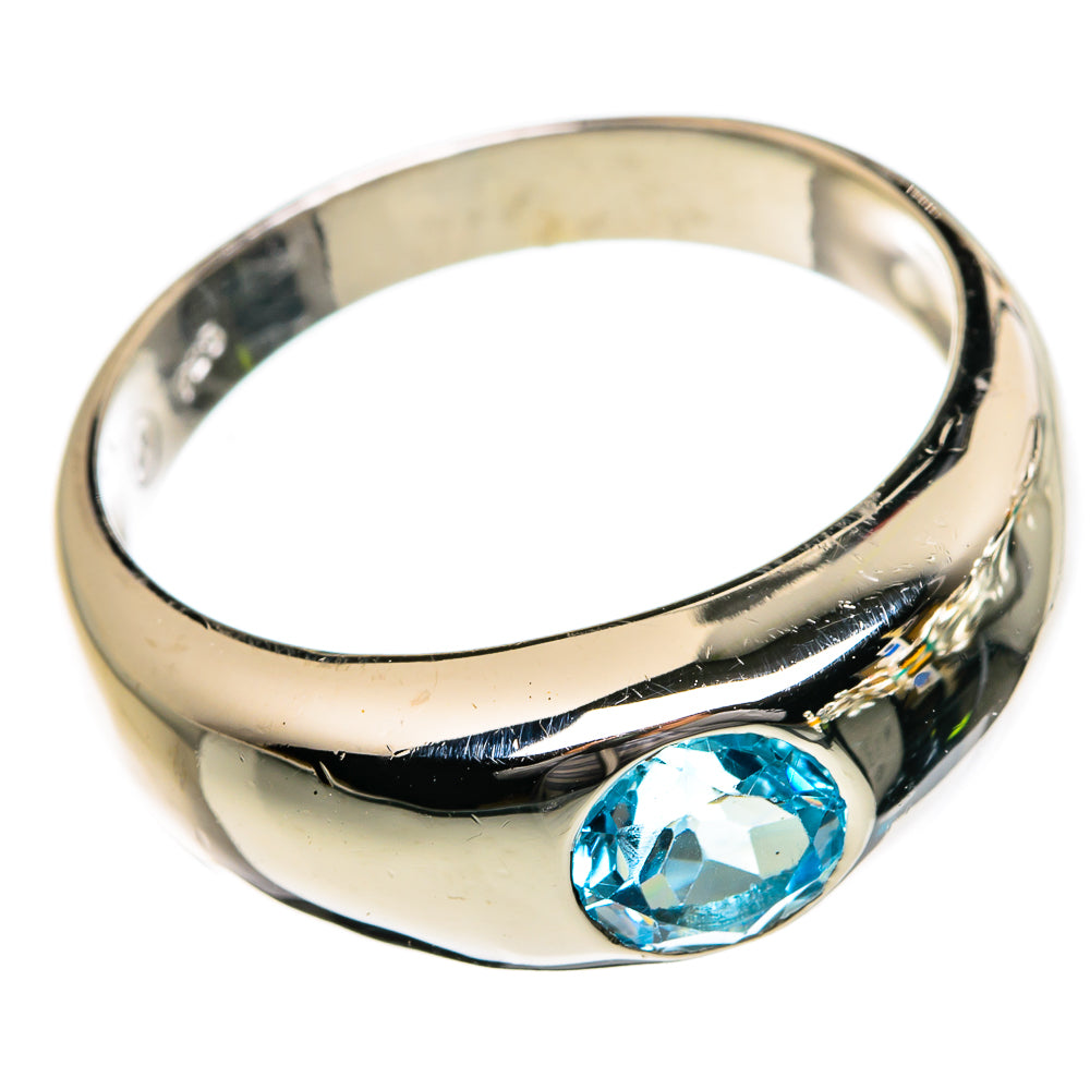Blue Topaz Rings handcrafted by Anasilvercos - RING87071