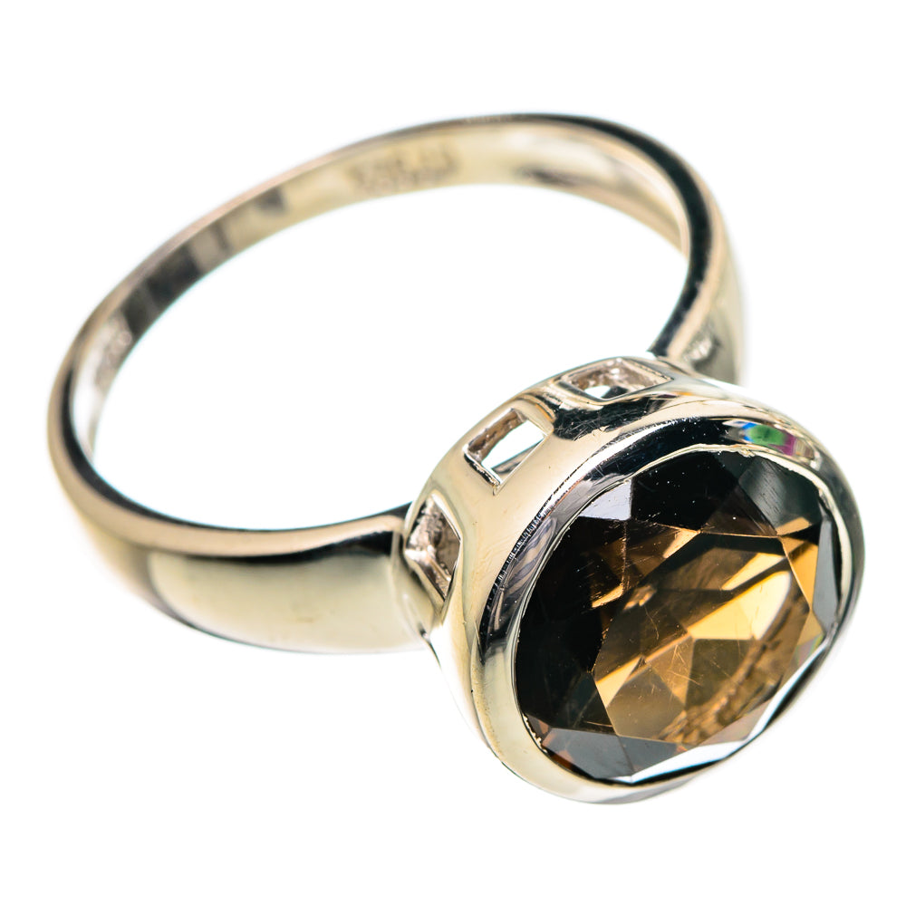 Smoky Quartz Rings handcrafted by Anasilvercos - RING87076