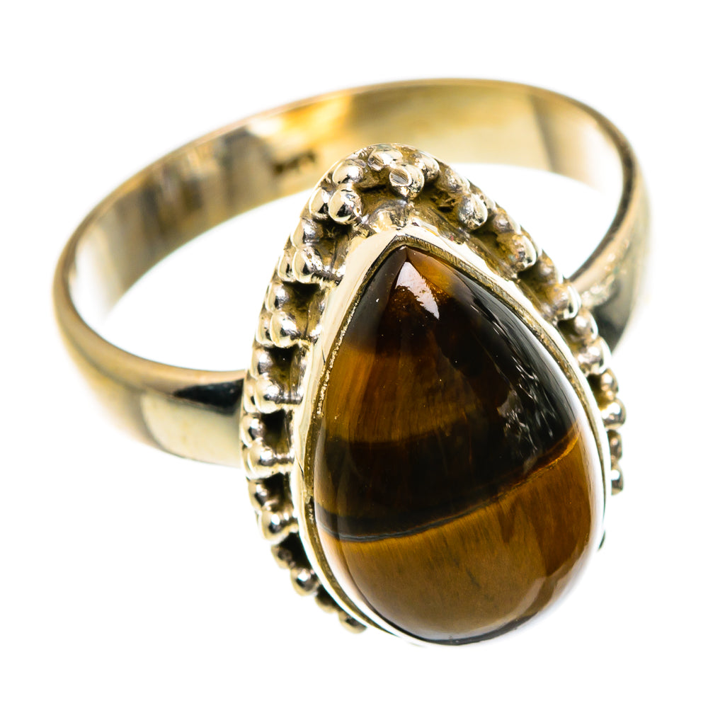 Tiger Eye Rings handcrafted by Anasilvercos - RING87077