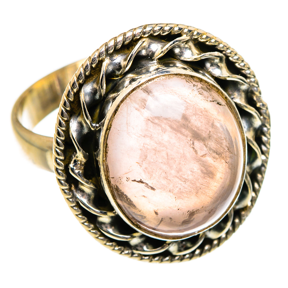 Rose Quartz Rings handcrafted by Anasilvercos - RING87081