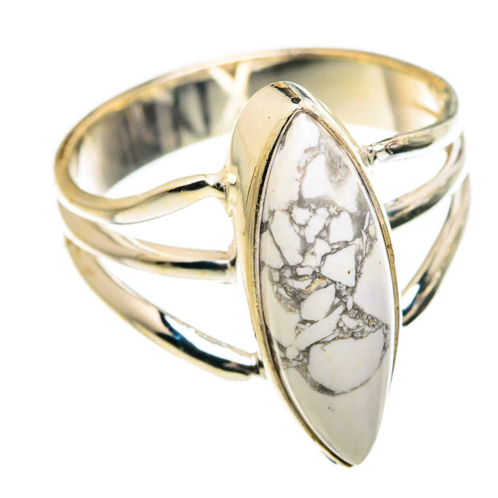 Howlite Rings handcrafted by Anasilvercos - RING87084
