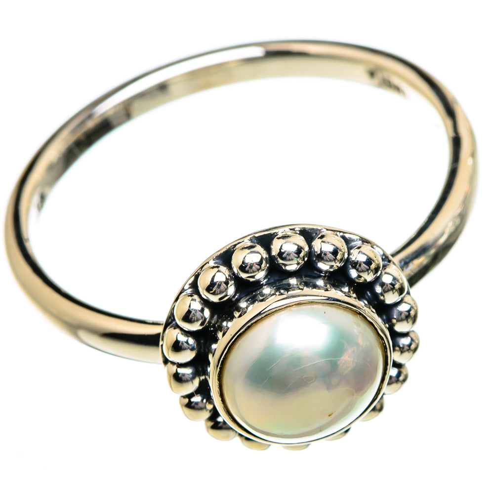 Cultured Pearl Rings handcrafted by Anasilvercos - RING87085