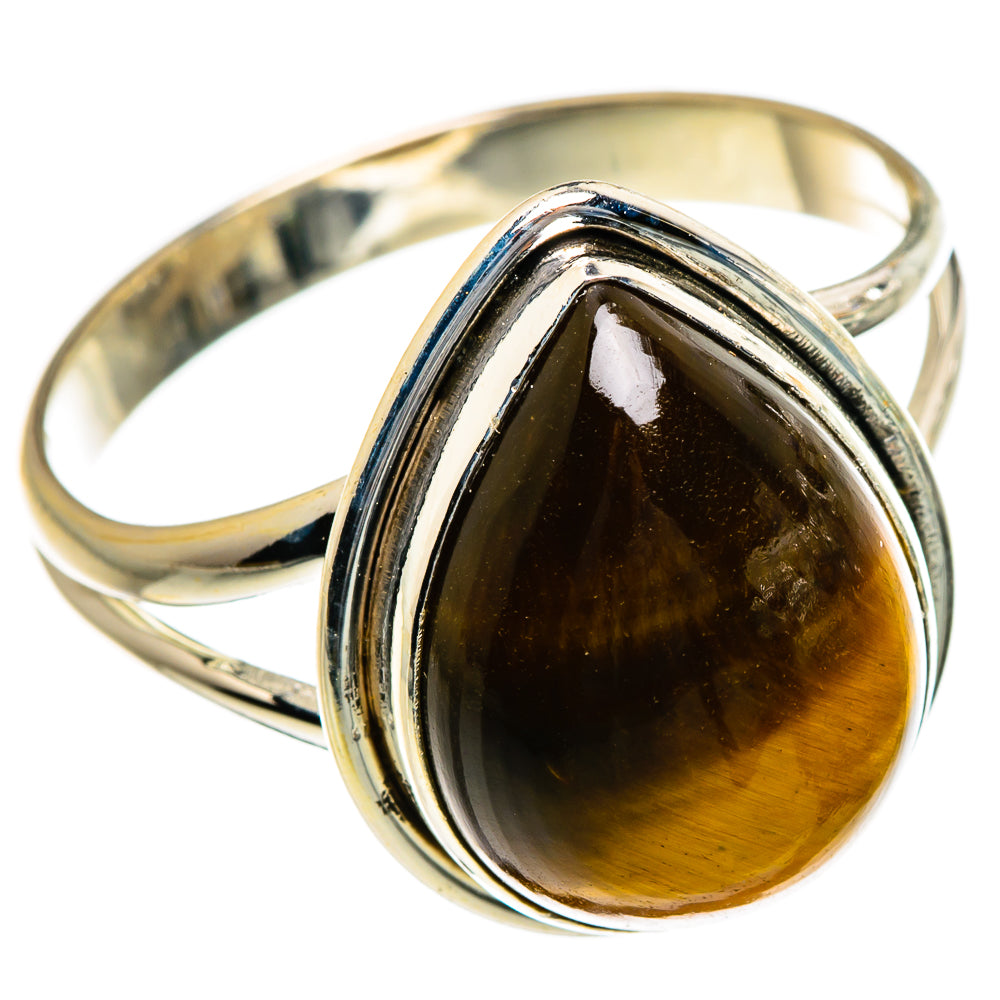 Tiger Eye Rings handcrafted by Anasilvercos - RING87110