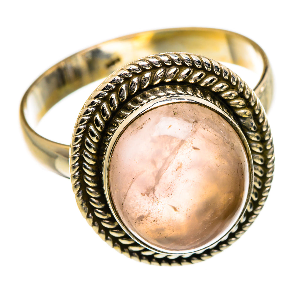 Rose Quartz Rings handcrafted by Anasilvercos - RING87114