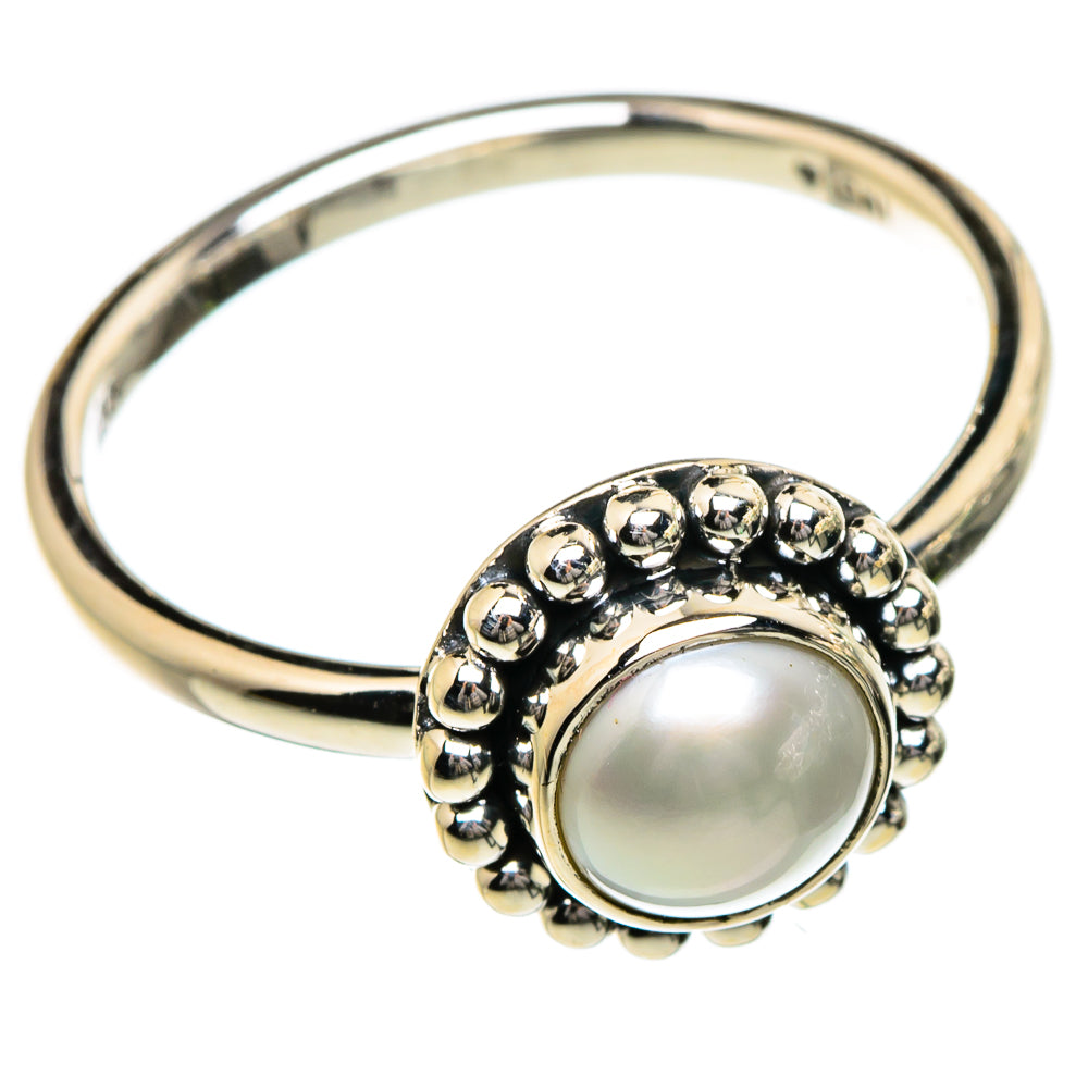 Cultured Pearl Rings handcrafted by Anasilvercos - RING87119